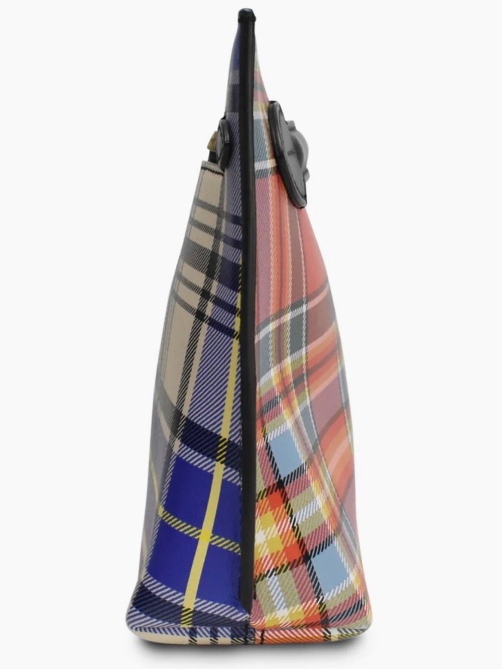 BURBERRY Hard to Find Two-Tone Tartan Leather Clutch EUC rare purse